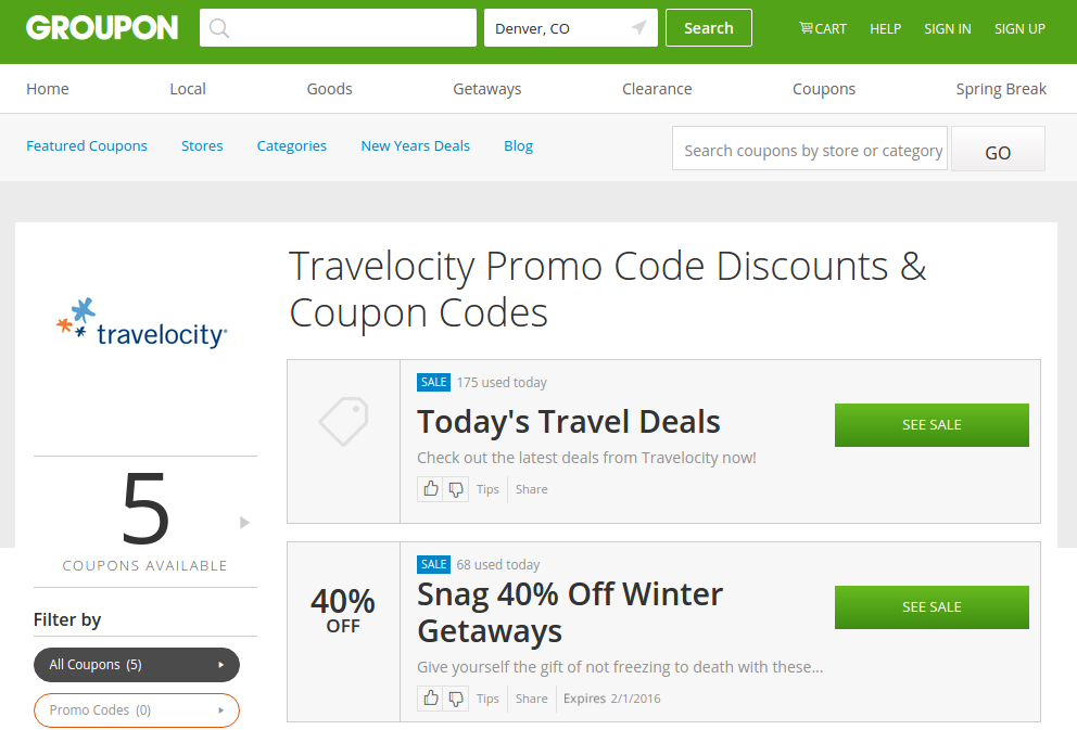 Groupon new deals user discount